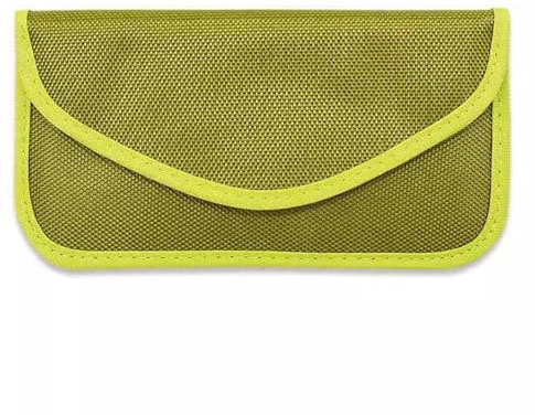 Faraday Bag Faraday-Tasche, RFID-blockierende Faraday-Tasche, WiFi/GSM/LTE/NFC-Signalabschirmung, Diebstahlschutz Für Auto Und Telefon (Color : Green, Size : 20cmx10cm)