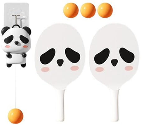 Ruwshuuk Tischtennisschläger-Set für Kinder, Mini-Tischtennis-Set,Kinder-Tischtennis für drinnen | Der tragbare Tischtennistrainer Mini Ping Pong verbessert die Hand-Auge-Koordination