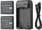 SHUAIGUO NP-40 Battery Charger with LED Indicator Light + 2pcs NP-40 Batteries 3.7V 800mAh with USB Charging Cable