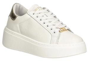 TWIN SET Sneakers Flatform Bianco Ottico Oro