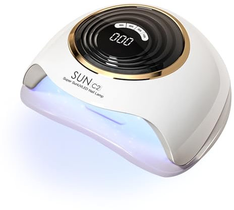 248 W UV-LED-Nagellampe, Gel-Nagellampe, UV-Nageltrockner mit 63 Perlen, automatischem Sensor und 4 Timer-Einstellungen, perfekt für zu Hause und den Salon (C2)