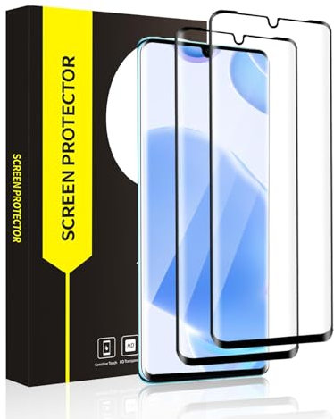 VSEER 2 protectores de pantalla para Huawei P30 Pro, dureza 9H, cobertura completa 3D, ultratransparente, sensible al tacto, para P30 Pro