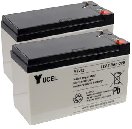 Yucel 12v 7.0Ah Trade Fire Alarm Battery (Yucel 12v 7.0Ah Trade Fire Alarm Battery TwinPack)