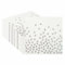50PCS White and Silver Polka Dot Party Napkins, CEILIWEN 33x33CM Silver Napkin Serviettes, Iridescent Napkin Tissues Cocktail Napkins Party Napkins Dinner Napkins Serviettes