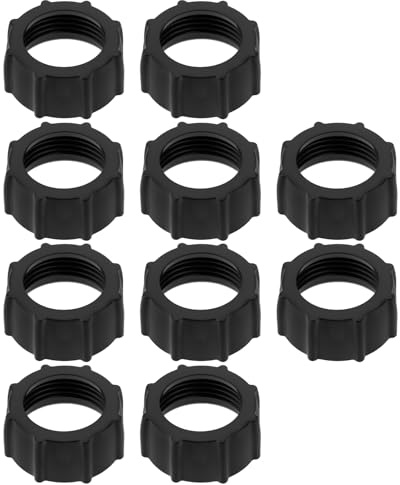 YINETTECH 10pcs Car Phone Mount Screw-On Ball-Joint Adapter Tightening Nut for 17mm Ball Adapters for Camera DVR Camcorder Phone Accessories, Round