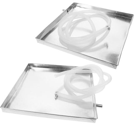 Holibanna 2juegos Bandeja De Drenaje Exterior Para Aire Acondicionado Bandejas Cuadradas Gruesas Recoge Agua