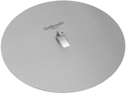 Grillrost.com Das Original Blind Slice – Edelstahlplatte für Pizza Blind Bake - Flacher Pizzaboden, hoher Rand – ideal für süße Beläge