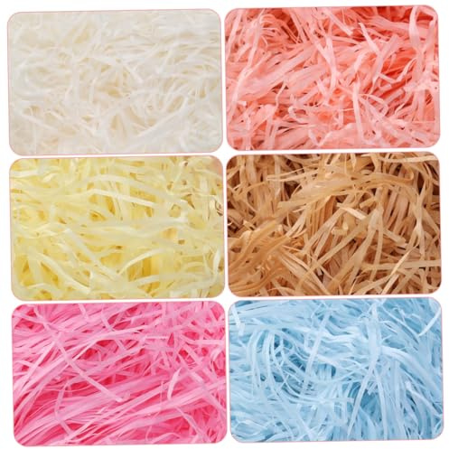 UPKOCH Papel de Hierba Triturado Rosa 20g, Relleno de Papel | Hilo de Papel, para Chocolate y Caramelos, Uso en San Valentín y Aniversario