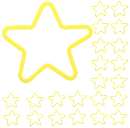 Toyvian 50pcs Enchanted Rubber Band Star Shape Funny Tricks Prop for Magician Conjuring Creative Elastic Bands for Stage Performance