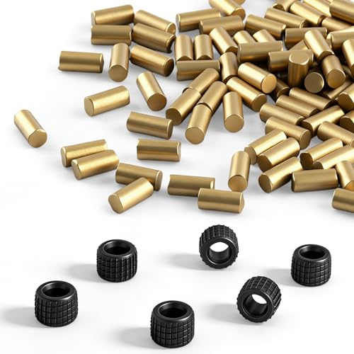 Reibrad & Feuersteine Set für Ligne-2-Feuerzeuge, Feuerzeug Reparaturset mit 6 Reibrädern & 100 Zündsteinen (2,5 mm), Wartungszubehör