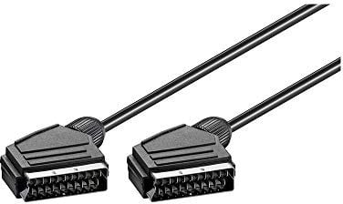 Wentronic Câble péritel (21 broches Scart occupé) 5 m (Import Allemagne)