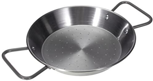 LACOR 63621 Paellera, Acero, Negro, 20 cm
