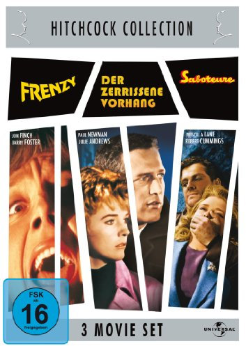 Hitchcock-Collection: Frenzy / Der zerrissene Vorhang / Saboteure [3 DVDs]
