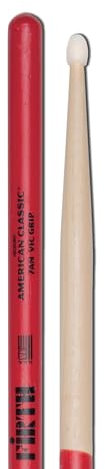 Vic Firth American Classic 7ANVG Baguettes, Vic Grip, Caryer Américain, Bout en Nylon