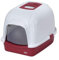 Europet Bernina 441-130636 ECO Katzentoilettenhaus, 43 x 56 x 40 cm, rot