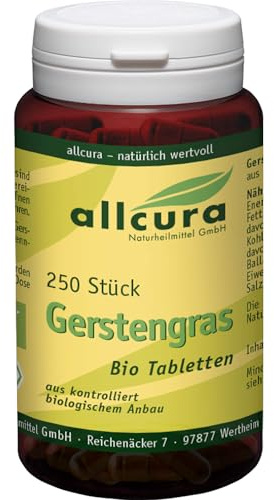 allcura Gerstengras Bio Tabletten, 250 St. Tabletten