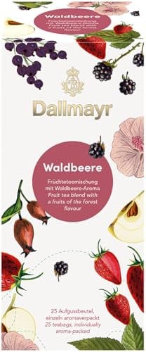 Dallmayr Tee Aufgussbeutel - Früchtetee Waldbeere (1 x 62,5 g)