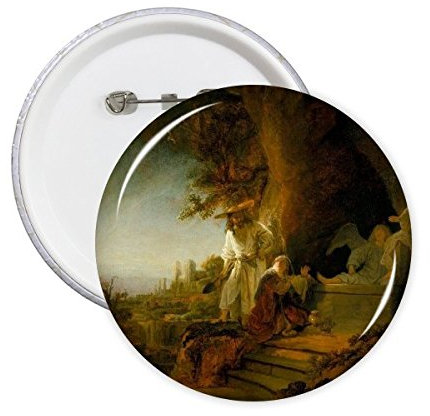 Paysage Peinture à l'huile Rembrandt Harmenszoon van Rijn Guin (célèbre Huile écoles d'Impressionnisme Panintings huiles broches rondes badge Bouton 5 pcs L
