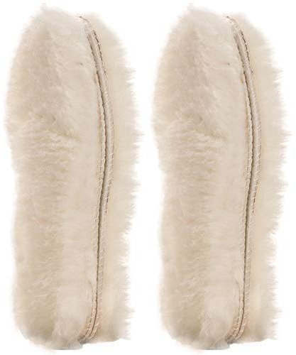 BTHEONE [ 2 Paar Australischen Schaffell Einlegesohlen Super Dick Premium fur Stiefel Schuhe| Robust & Extra flauschige Premium Schafwolle Einlegesohlen,Beige,[ 2 Paar ]EU 40