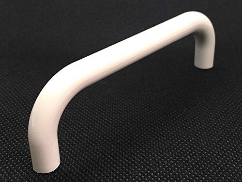 2 x White D Handles 96mm D Shaped Cupboard Door Cabinet Drawer Pull Handle
