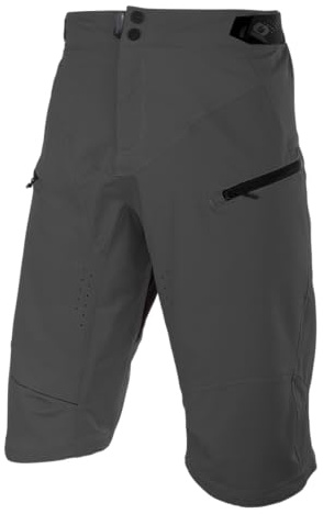 O'NEAL | Mountainbike-Hose | MTB Mountainbike DH Downhill FR Freeride | Wasserdichtes, Atmungsaktives Material, 100% Polyester | Rockstacker Shorts | Erwachsene | Grau | Größe 30/46