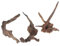 Emours TM Lot de 3 décorations pour aquarium en bois flotté