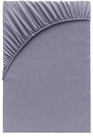 Class Home Collection Spannbettlaken 140x200cm - 160x200cm Jersey Baumwolle Grau