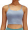 Lemedy Sport-BH, für Damen, gepolstert, Fitness, Workout, Laufshirt, Yoga, Tanktop - Blau - Large