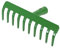 Rekord Gartenrechen (Stahl, pulverbeschichtet) -10 Zinken Breite 25 cm - ohne Stiel, Laubrechen, Rasenrechen, Rechen, Harke, Heurechen