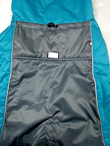 CHIARA Jasper Mantel mit Geschirr CHJ-Y2206BL-3XL-Wintermantel, Übergangsjacke, Weste (Größe: 3 XL, hochqualitativ, Material: 100% Polyester, elastisch, waschbar), Blau-Grau