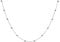 SILBERMOOS Damen Kette Kugelkette Dots Kugeln Kügelchen Silberkette, 925 Sterling Silber, 42 45 50 60 100 cm, Länge:60 cm