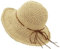 Schlapphut für Damen, faltbar, breite Krempe, Strohhut, Fedora, Strandhüte, Strohhut 011-beige, Einheitsgröße