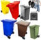 STAR SUPPLIES Wheelie Bins Outdoor Council Size Bin for Trash and Rubbish 240L Rubber Wheels - Grey, Red, Yellow, Blue, Green & Brown (Green)