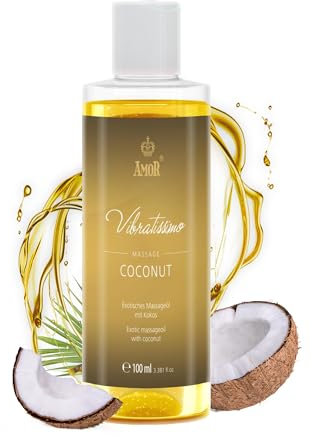 Vibratissimo “Coconut” - Exotic Massage Oil with Coconut, Love Oil, Erotic Oil, 100 ml