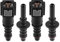 A ABSOPRO Da 1/4 SAE a 5/16 Dritto Auto Carburante Tubo Rapido Rilascio Connettore 2 Set