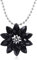 Otcmuky Spidergirl Black Dahlia Crystal Pendant Necklace Gift from Michel Jones Necklace Jewelry
