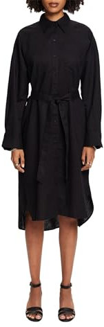 ESPRIT Damen 034ee1e320 Kleid, 001/Black, 36