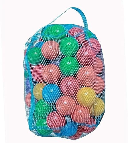 MantraRaj 100PCS Kids Soft Pit Balls Plastic Play Balls Crush Proof, No Sharp Edges, Non Toxic, Phthalate & BPA Free Indoor, Outdoor Use In Kids Toddler Ball Pit Bath Tubs Swimming Pools (Multi)