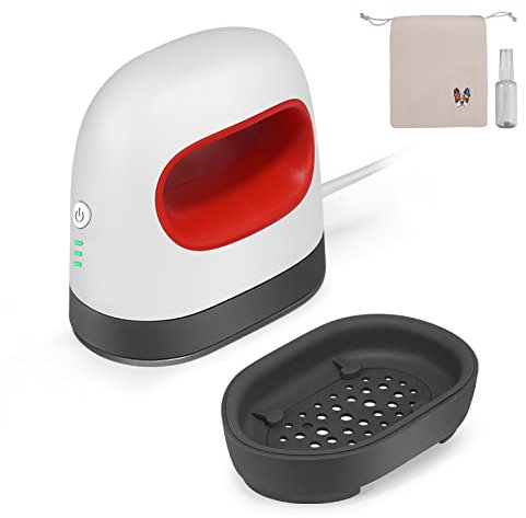 Mini Presse à Chaud, Presse à Chaud Portable, Petite Presse à Chaud HTV Facile à Presser, RéGlage de la TempéRature à Trois Niveaux, Convient pour les VêTements, Chaussures et Chapeaux (Red)