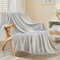 EMME Kuscheldecke Flauschige - 3D-Touch-Erlebnis 200x230cm Fleecedecke, Tagesdecke, Weiche Warme Wolldecke Überwurfdecke, Couchdecke, Decke für Sofa, Wohndecke, Hellgrau