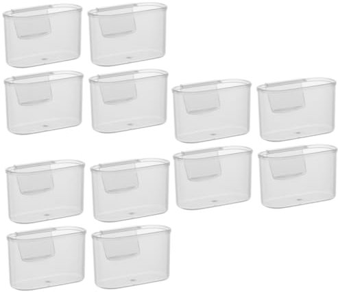 Cabilock 12 Piezas Caja de Puerta Lateral del refrigerador Estante de condimentos de Cocina Mini Mini Nevera Mini refrigerador Organizador Lateral Nevera Accesorios para Mini Nevera Salsa
