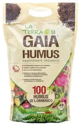 La Terra di Gaia Regenwurmhumus – Premium-Bio-Dünger – 4 l / 2,2 kg Beutel