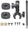 Fotoleey Universal Camera Mount for Motorcycle & Bicycle - Compatible with Insta360 X4, X3, X2, Ace Pro, Ace, Go Pro Hero 12 - Includes Handlebar Clamp, Extension Rod, and Helmet Mount