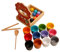 Harilla Montessori-Bälle in Bechern, Regenbogen-Ballspielzeug aus Holz, Feinmotorik, Montessori-Spielzeug zum Sortieren und Zählen von Farben für Babys und, 12 Farben