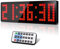 Manoive Gym Timer,13.2 Digitale Wanduhr, LED Fitmess Timer mit Countdown/Up,Stoppuh für Zuhause,Workout,Outdoor Sportübungen, 3 Lautstärke- und Helligkeitsstufen