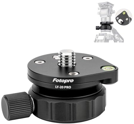 Fotopro Tripod Speedy Mini Leveling Base Universal Horizontal Adjustment Mount for DSLR Camera (LY-20 Pro)