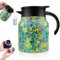1000ML/1.76pt/35oz Vintage Floral Pattern Tea – Built-in Infuser, insulated teapot, Thermal Carafe, thermal jug, Tea Pot Infusers Teapot with Insulated Floral Infuser Teapot for Coffee, Tea & Beverage