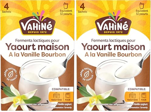 VAHINÉ - Ferments Vanille pour Yaourts 4 x 5 g (Lot de 2)
