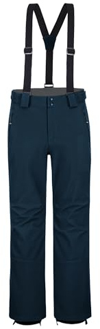 33,000ft Herren Skihose Wasserdichte Hosenträgerhose Softshellhose | Winddicht, Warm, Gefüttert, Snowboardhose, Skilanglaufhose, Thermohose, Outdoorhose, Atmungsaktiv, Skifahren