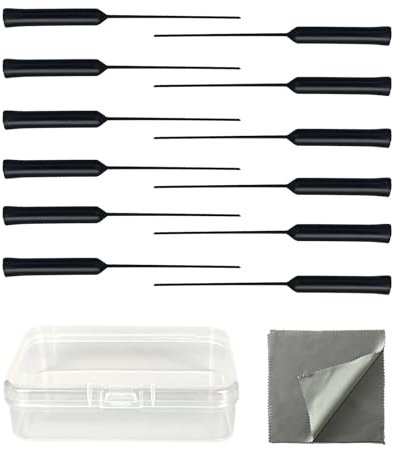 Hearing Aid Cleaning Kits - 13 PCS Set with Cleaning Wires, Brush & Cloth | Portable Maintenance Cleaner Tools for Hearing Aid Tubes, Earbuds, Headphones & Electronics